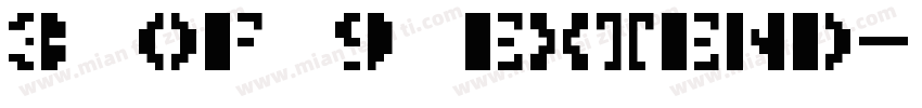 3 of 9 extend字体转换